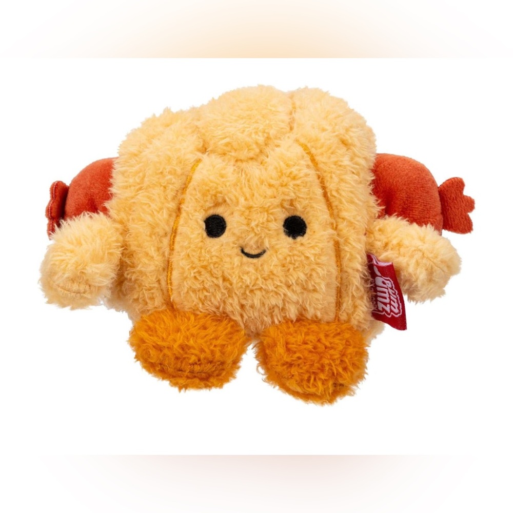 Bumbumz Plush in Warm Orange and Cream
